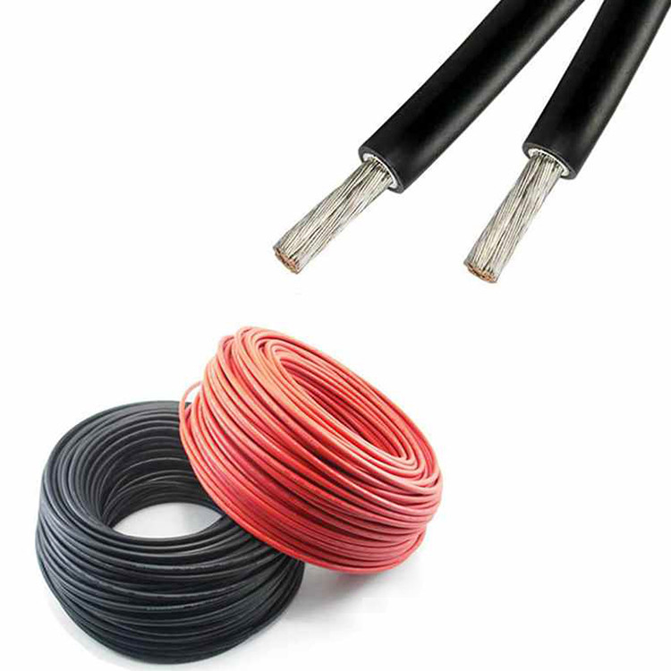 Bảng điều khiển năng lượng mặt trời cao áp 6mm2 Cáp PV XLPE Cách điện kép DC 6mm