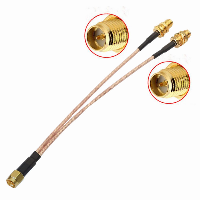 Dây nhảy cáp đồng trục mini RF 1.13 Đầu nối cái UFL/đến SMA đơn