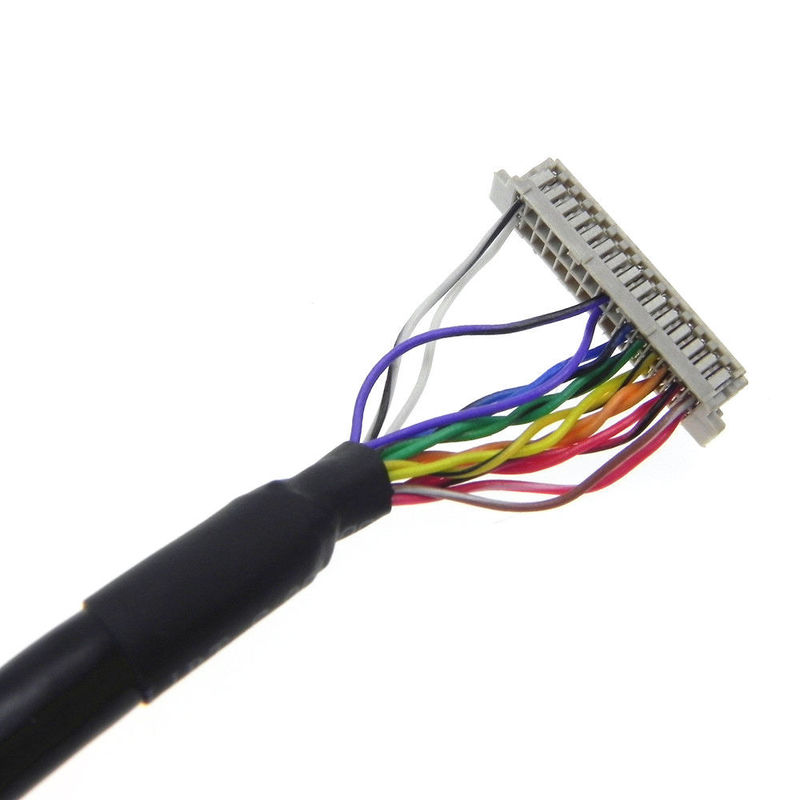 Màn hình LCD  tùy chỉnh Lắp ráp cáp LVDS Df13 Ổ cắm Pitch 1.25mm DF20-20DS-1C 20 Pin