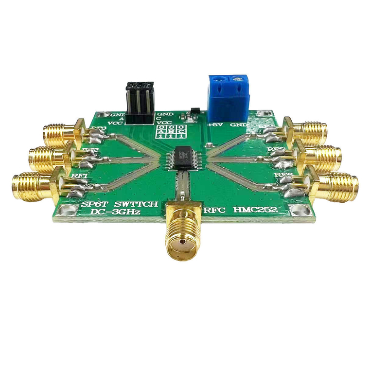 PCB Hội đồng bảng mạch cho bộ điều khiển động cơ HMC252 DC-3GHz RF không cạnh tranh SP6T khóa RF khóa CATV / DBS MMDS cho 3V-5