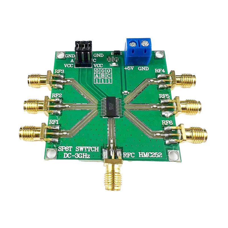 PCB Hội đồng bảng mạch cho bộ điều khiển động cơ HMC252 DC-3GHz RF không cạnh tranh SP6T khóa RF khóa CATV / DBS MMDS cho 3V-5