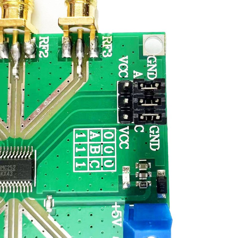 PCB Hội đồng bảng mạch cho bộ điều khiển động cơ HMC252 DC-3GHz RF không cạnh tranh SP6T khóa RF khóa CATV / DBS MMDS cho 3V-5