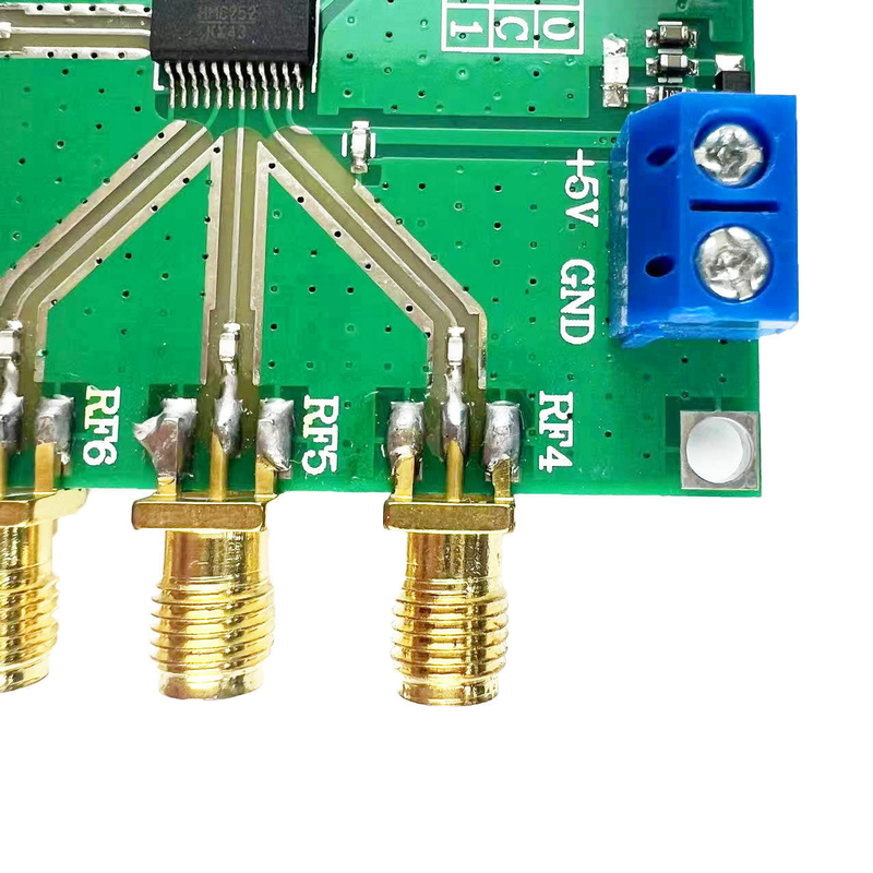 PCB Hội đồng bảng mạch cho bộ điều khiển động cơ HMC252 DC-3GHz RF không cạnh tranh SP6T khóa RF khóa CATV / DBS MMDS cho 3V-5