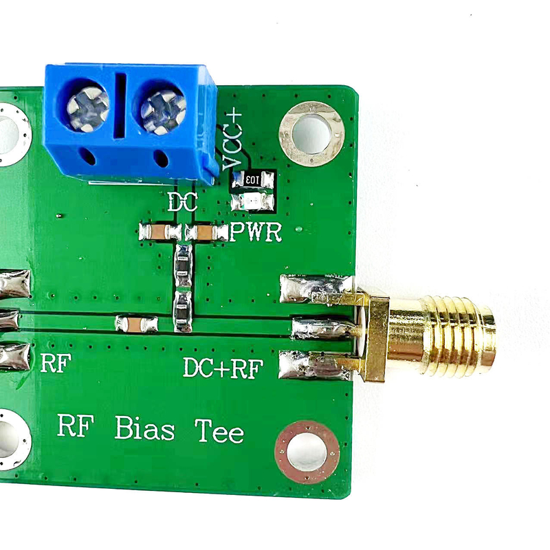 RF Bias Tee Feed Microwave DC Broadband Blocker 10-6000MHz 6GHz cho đài phát thanh HAM RTL SDR LNA Amplifier tiếng ồn thấp