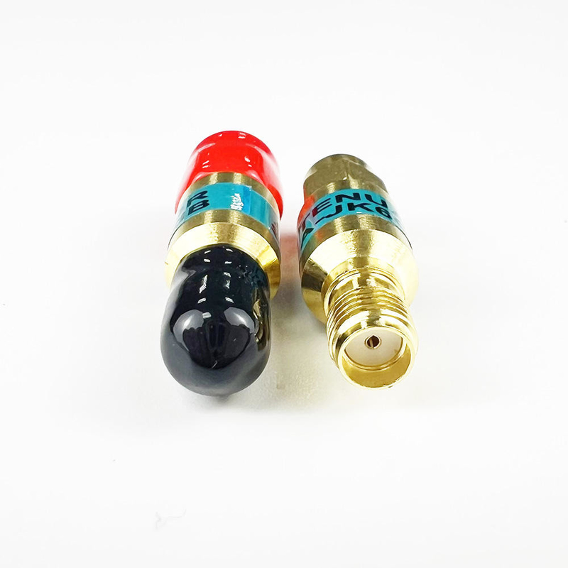 2W DC-6GHz SMA Nam đến SMA Phụ nữ RH đồng trục Thuốc giảm nhẹ 1/2/3/5/6/10/15/30db Thuốc giảm nhẹ SMA Bộ kết nối cố định Bảng vàng