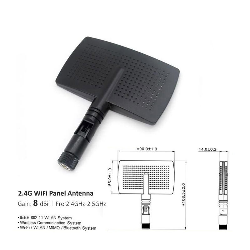2.4G ăng-ten WIFI 2.4GHz ăng-ten trực tiếp chiến thắng: 8dbi SMA IEEE 802.11 ăng-ten tăng cường RF Bluetooth