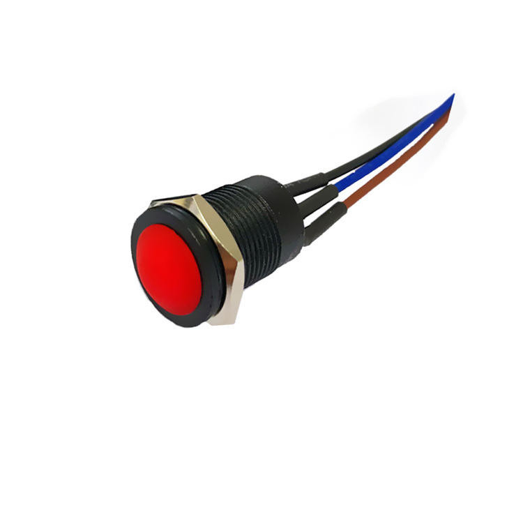 Wintai-Tech nút bấm nút kèn 12v nút bấm nút khởi động 12mm nút bấm tạm thời Chuyển đổi với lắp ráp cáp