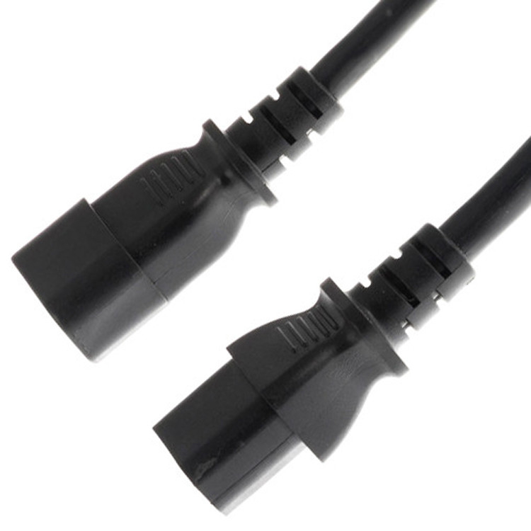 RY C13 đến C14 10a 250v dây điện 18 Awg C14 kết hợp với một ổ cắm C13