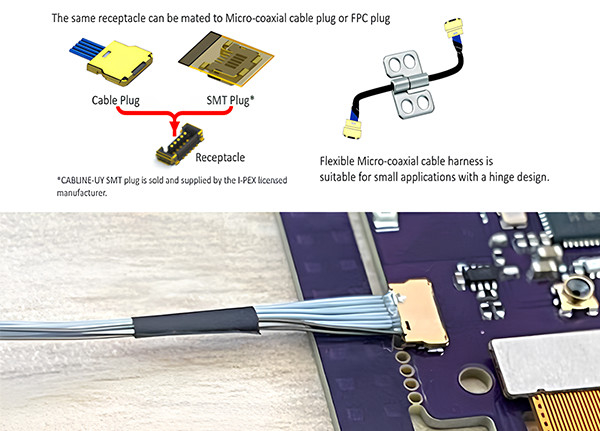 LVDS Cable Cableline UY 10P 0.35mm Pitch I Pex 20857-010T-01 Bộ cáp cho Ipex Micro Coaxial Cable