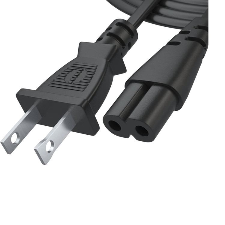 RY 12ft dây điện 2 Prong Ac Wall Plug 2 khe led LCD