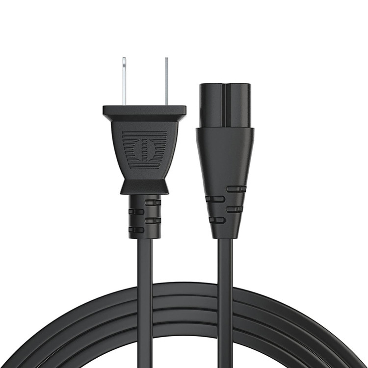 RY 12ft dây điện 2 Prong Ac Wall Plug 2 khe led LCD