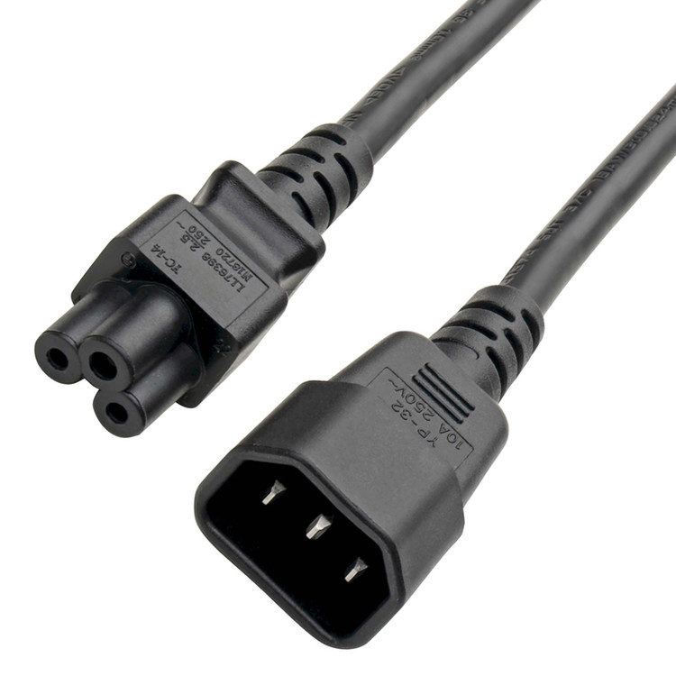 RY kết nối bộ điều hợp C14 đến C5 Bộ điều hợp điện dây 7a 250v 18 Awg