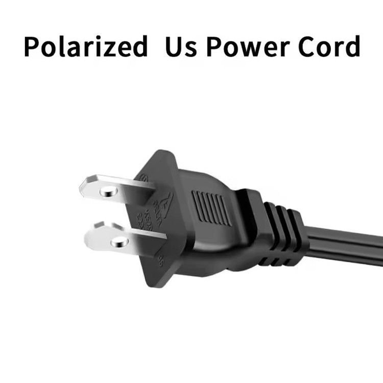 Chất lượng tốt Đồng tinh khiết 120V 18 Awg 2pin C7 Extension Line Spt-2 White AC Power Cord 5FT 2 Prong For Home Appliance Lap