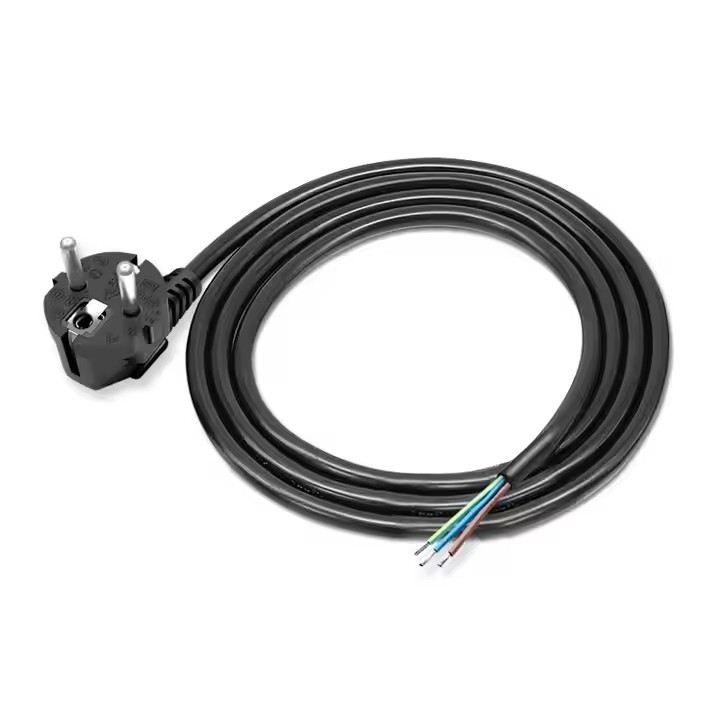 Tốt bán EU dây điện 3G 18 Awg 1.5M đầu duy nhất đuôi dây thép rỗng lột đuôi thiếc