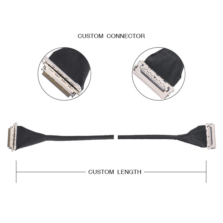 Nhà máy tùy chỉnh IPEX 20679 0.4 MM Pitch 20pin 30pin 40pin 50pin Micro Coaxial Connector Hướng ngang
