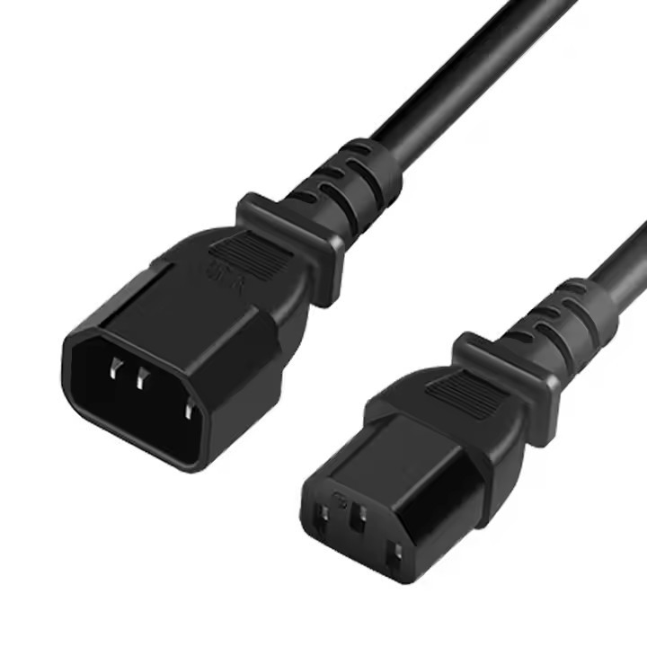 Sản xuất vàng Chất lượng đảm bảo IEC C13 dây cuối nữ C14 dây mở rộng cuối nam