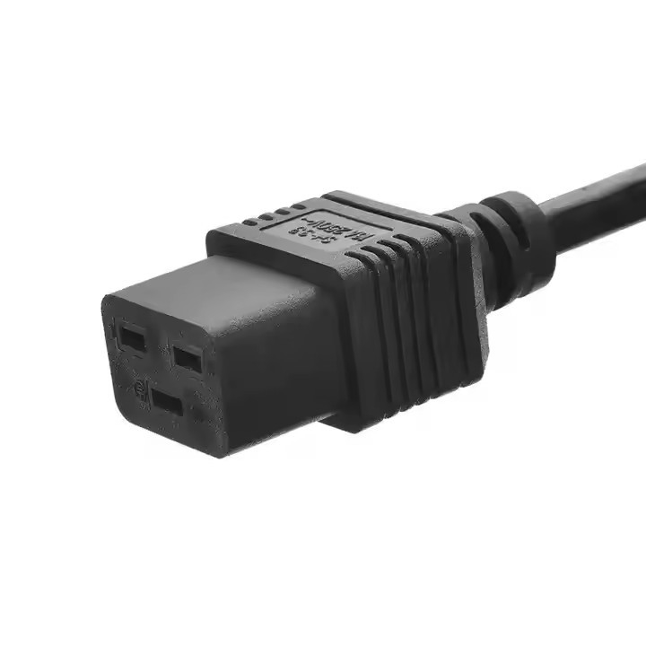 Iec-60320 3 Prong H05vv - F 3G 0.75 Kết nối C19 đến C20 Kết nối đồng dẫn dây cáp điện cho thiết bị gia dụng