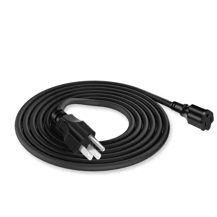 3 pin dây điện dây mở rộng Ac cáp với cắm