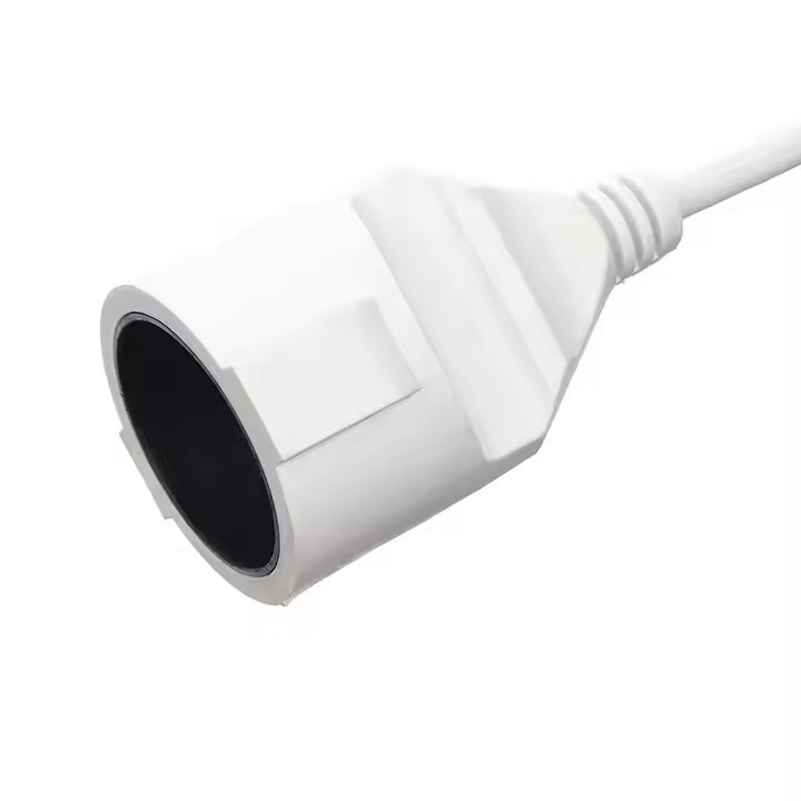 Factory Direct VDE 10A Quality Power Cords Extension Cords White 2 Pin Plugs & Sockets Cho Máy gia dụng