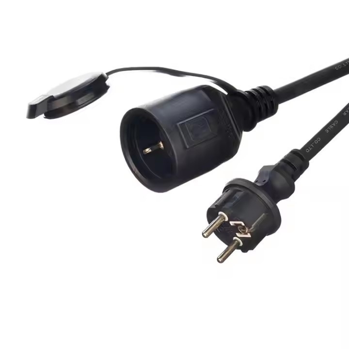GS Chứng nhận H07RN-F 3X1.5 3m Màu Đen chất lượng cao Eu Cáp điện Cáp vỏ cao su chống nước cho năng lượng công nghiệp ngoài trời