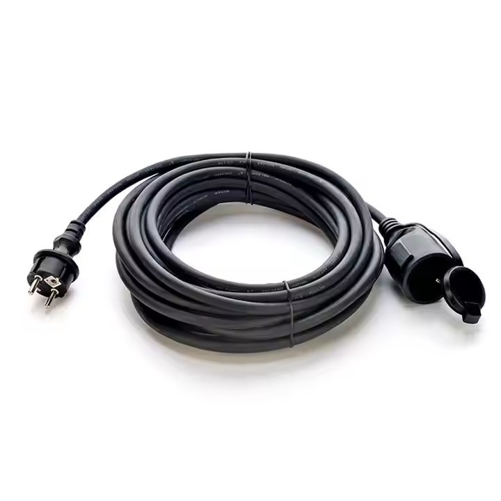 GS Chứng nhận H07RN-F 3X1.5 3m Màu Đen chất lượng cao Eu Cáp điện Cáp vỏ cao su chống nước cho năng lượng công nghiệp ngoài trời