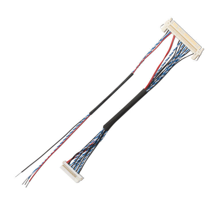 Máy trục dây Oem tùy chỉnh FI S20S 20 Pin 1,25 mm Pitch JAE Display Lvds Cable