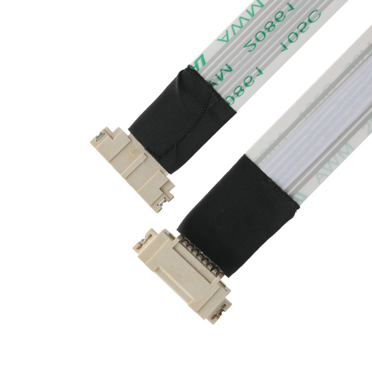 OEM / ODM ROHS FFP / FPC 6Pin Màu trắng IS100-L08T-C46-C đến HS100-L08N-N62 Đen Pitch 1.0mm