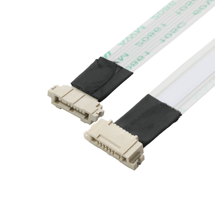 OEM / ODM ROHS FFP / FPC 6Pin Màu trắng IS100-L08T-C46-C đến HS100-L08N-N62 Đen Pitch 1.0mm