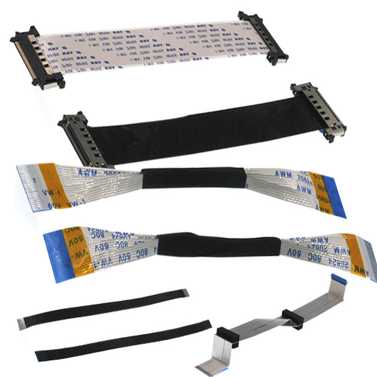 80mm 36AWG Strip FFC Cáp phẳng linh hoạt 20P Cáp tín hiệu điện tử chống nổ Cáp phẳng linh hoạt
