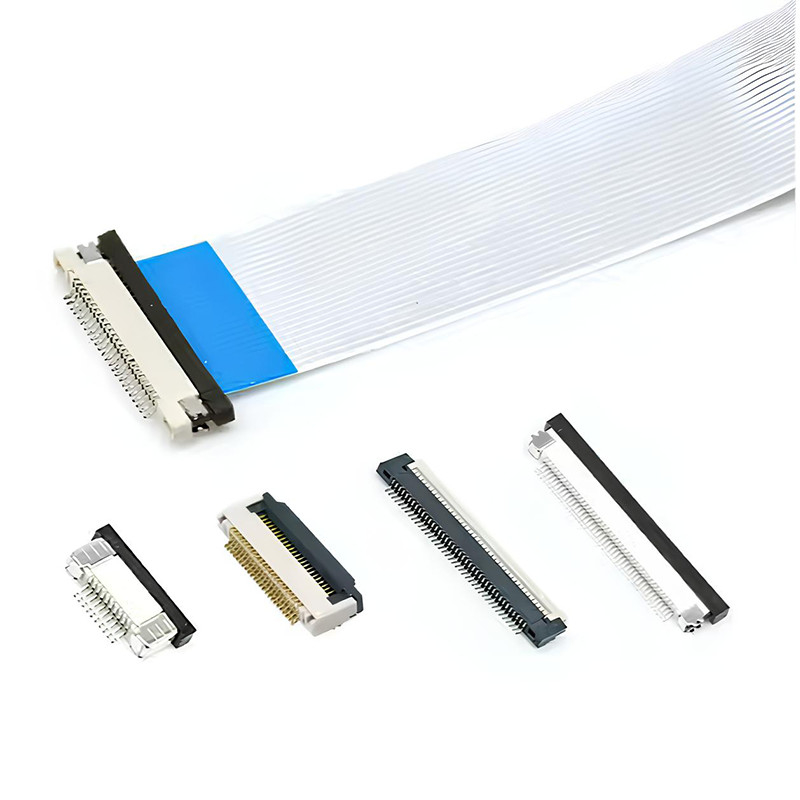 Tùy chỉnh 30 40 60 Pin FFC FPC Flat Flex Flexible Cable 0.5mm Pitch Molex SMD Connector
