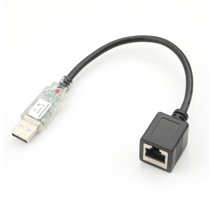 Bộ điều hợp cáp tùy chỉnh công nghiệp USB-A RJ422 đến cổng mạng RS232 Cáp gỡ lỗi kỹ thuật mạng