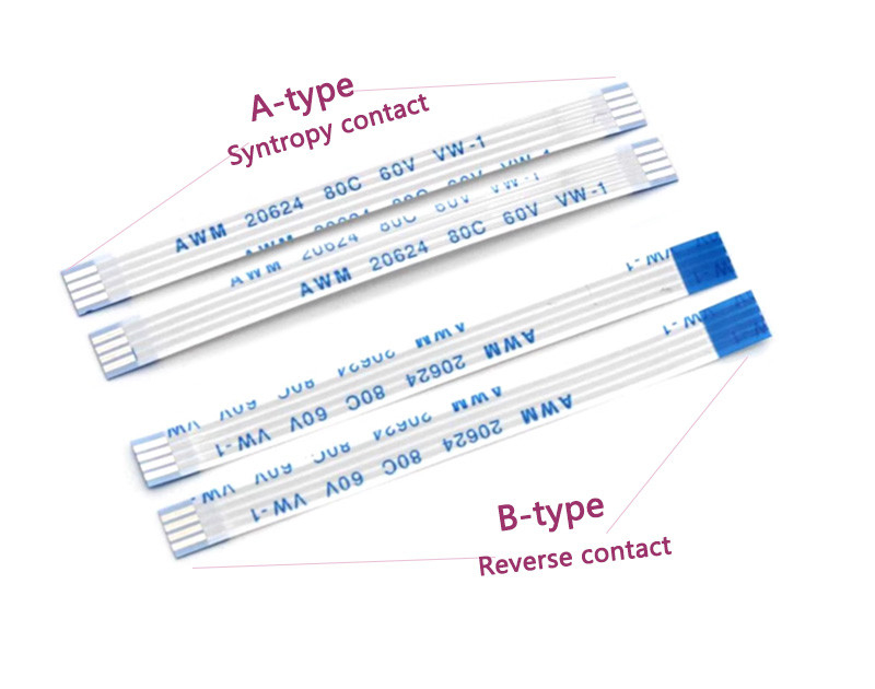 Ffc / Fpc Cáp Dần Dẻo Awm 20624 80c 60v Vw-1 0.5mm 1.0mm 6pin/8p/5p-20pin Circuits Board Fpc/Ffc Wire Harness
