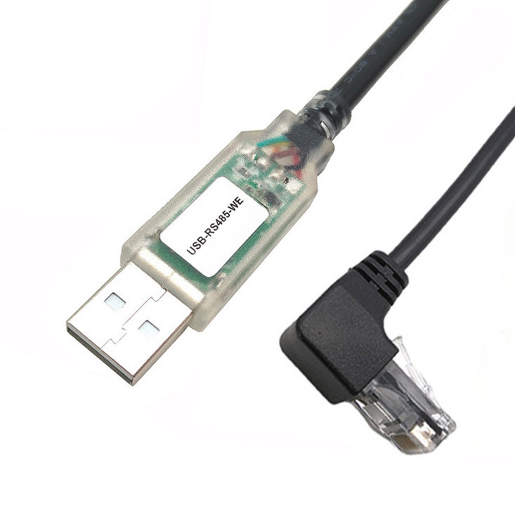 USB-A RS485 đến 8P8C RJ45 Serial Extension Wire Harness Cable khuỷu tay / ngón tay / nắp bảo vệ
