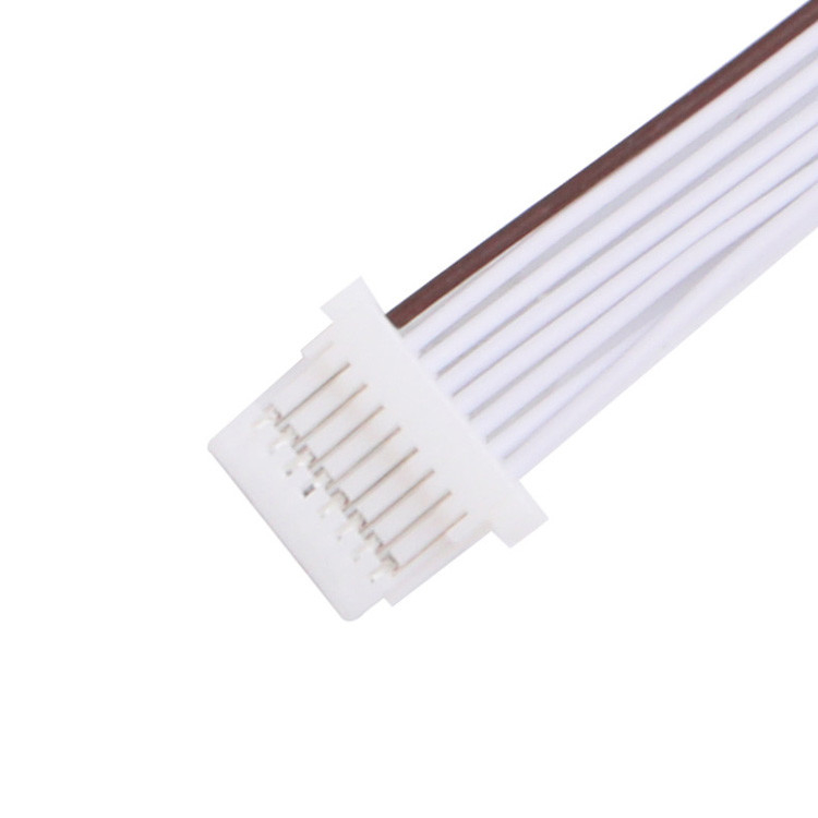 Nhà máy 0.80mm 8 Pin PVC LVDS Cable Assembly Harness JST SHR-08V-S-B
