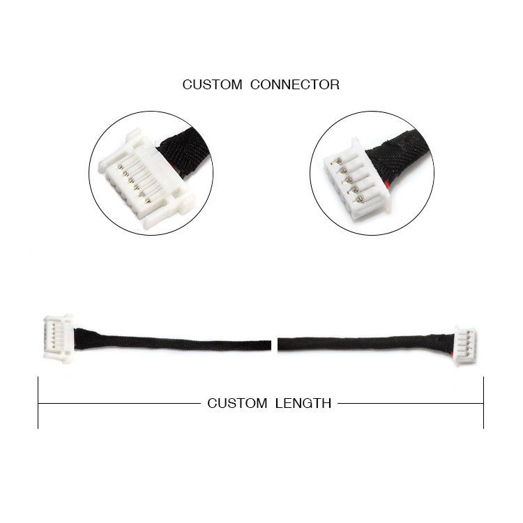 Low profile Wire Harness JST SHJP-06V-S ((HF) 6 Pin đến Molex 51021-0500 5-Pin FCII LED Driver