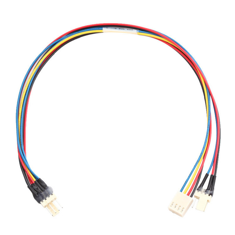 Nhà máy tùy chỉnh JST JH 2.5mm 4-Pin Molex 4-Wire Fan Y Cable Assembly Lvds 4-Pin Connector Cable