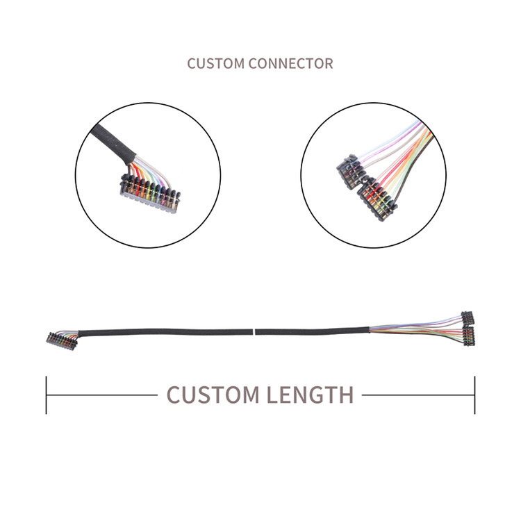 Nhà máy tùy chỉnh 0.6 PITCH Cable Assembly JST 04XSR-36KHF 06XSR-36KHF 10XSR-36KHF Micro Coax Connectors