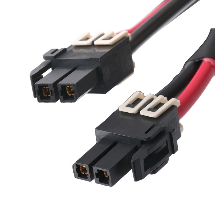 1716920202 5.7mm Pitch 1 * 2P Mega Fit Plug Housing Connector đối xứng ở cả hai đầu