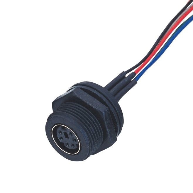 Nhà máy MD WF 6 Pin Mini Din Cable, IP67 thẳng Isobus Cable Lvds Display Connector
