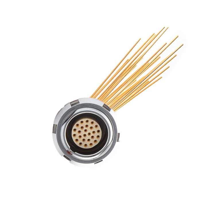 Z2 26 Pin kết nối hình tròn chống nước Nút kép góc 90 ° Pin lõi bên trong và bên ngoài Nút ổ cắm cố định