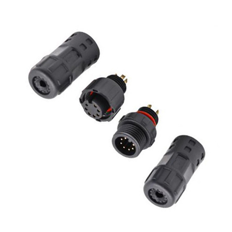 Nhà máy công nghiệp lớp chống nước 8 pin kết nối hình tròn M12 nữ đúc cáp Lvds màn hình kết nối