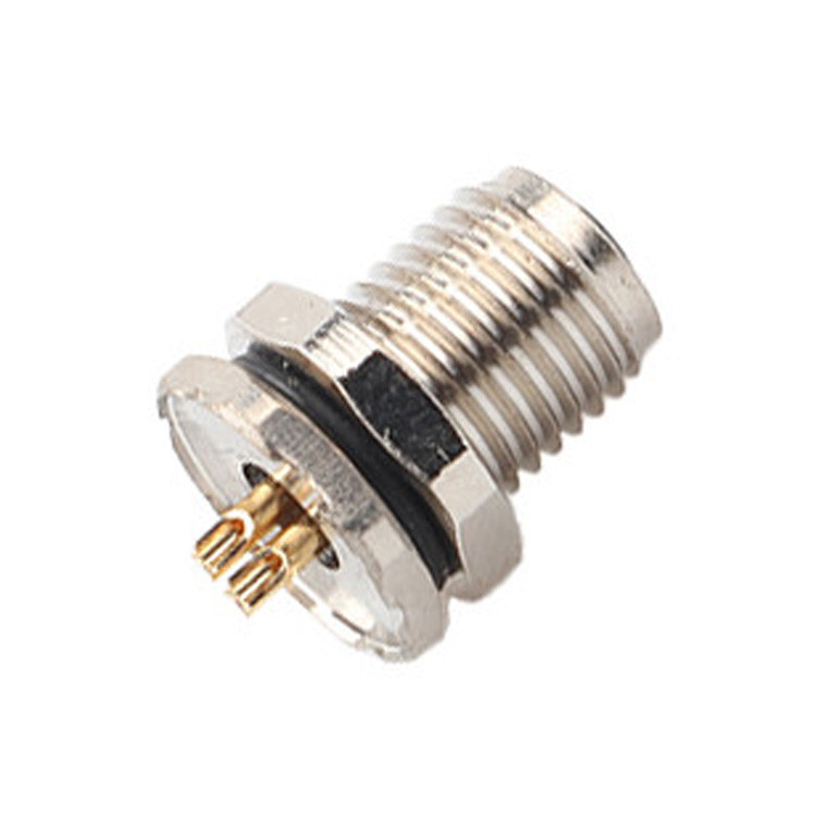 M5 Mã-A 4Pin Industrial Circular Waterproof Connector Panel Flange PCB Chiếc ổ cắm nam và nữ IP67
