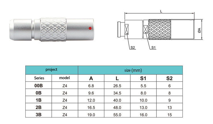 7 Pin Z4 B Series vòng kết nối chống nước ổ cắm nổi an toàn đẩy kéo tự khóa hệ thống