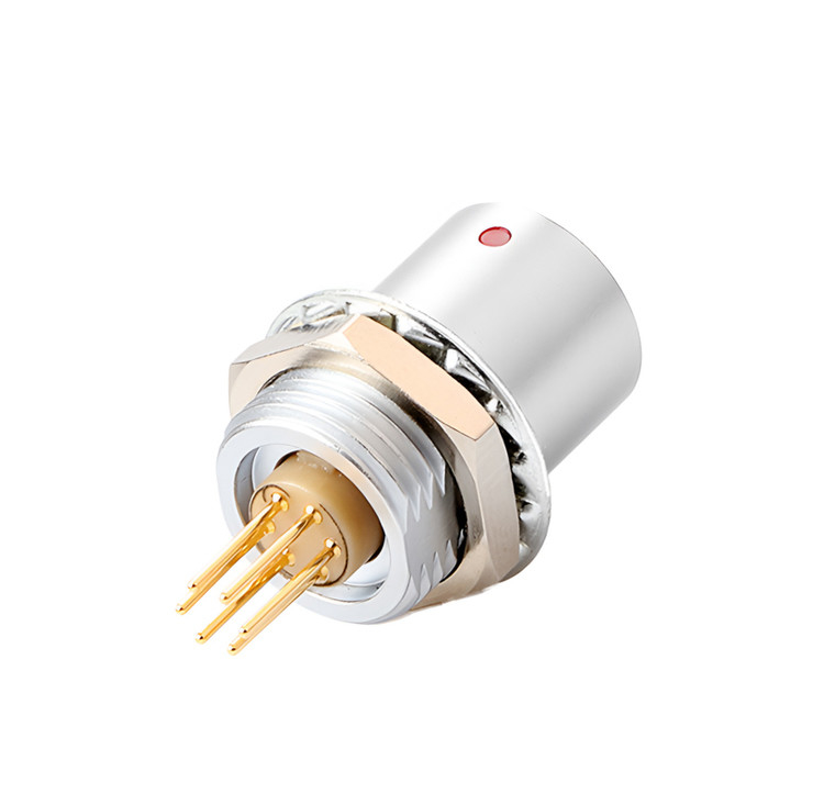 IP68 đẩy kéo tự khóa công nghiệp điều khiển B Series Z6 6 pin nữ đến 6 pin tín hiệu cảm biến kết nối tròn