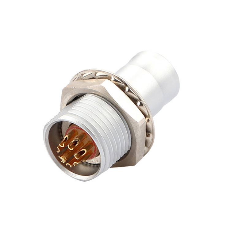 Giải pháp công nghiệp cho tự khóa đẩy-khai 8Pin T2 bảng kết nối hình tròn cắm cố định mà không có thiết bị khóa