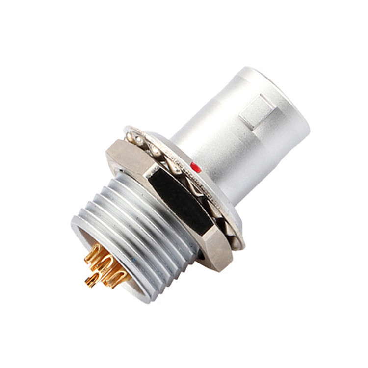 Giải pháp công nghiệp cho tự khóa đẩy-khai 8Pin T2 bảng kết nối hình tròn cắm cố định mà không có thiết bị khóa