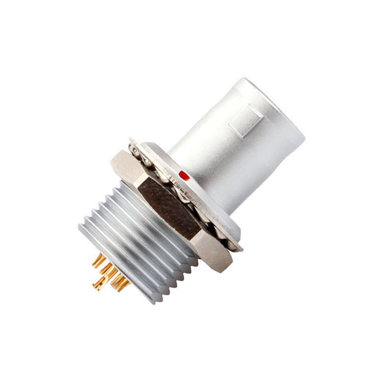 Giải pháp công nghiệp cho tự khóa đẩy-khai 8Pin T2 bảng kết nối hình tròn cắm cố định mà không có thiết bị khóa