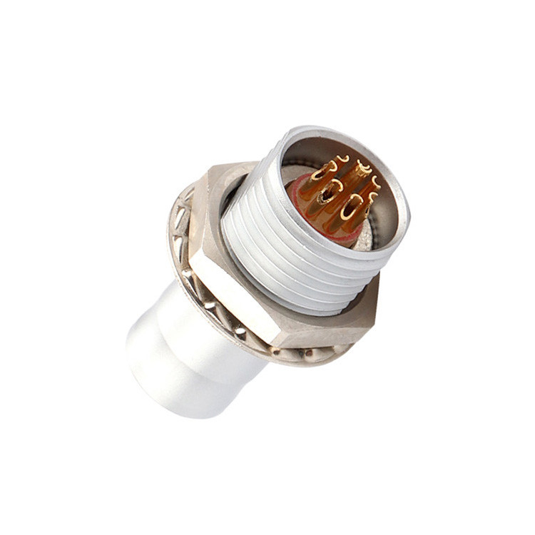 Giải pháp công nghiệp cho tự khóa đẩy-khai 8Pin T2 bảng kết nối hình tròn cắm cố định mà không có thiết bị khóa