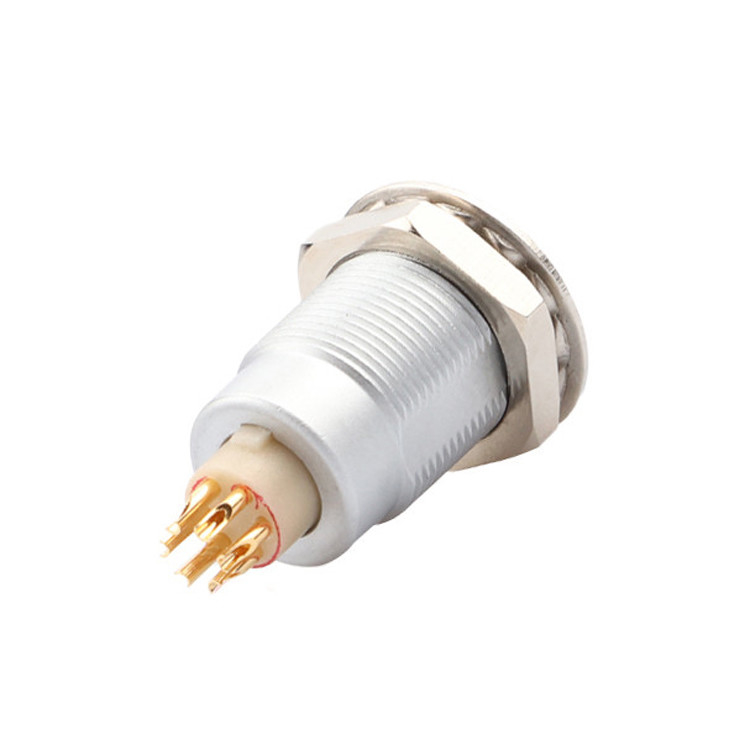 Đẩy kéo tự khóa Z1 Series 6 pin kết nối tròn nữ chống nước công nghiệp