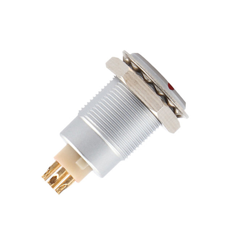 Đẩy kéo tự khóa Z1 Series 6 pin kết nối tròn nữ chống nước công nghiệp